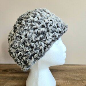 Vintage Gray Persian Lam hat. Retro outfit.  22.5 '' circumference, 6'' deep.